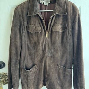 Vintage Carlisle Brown Suede Jacket
